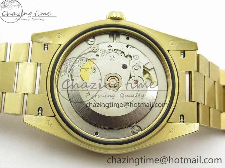 Black 40mm YG 228239 904 Version YG Bracelet Dial Markers BP A2836 Stick New Day-Date Dial on President 0420